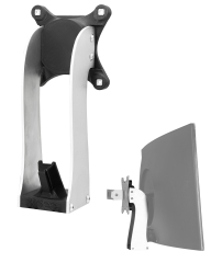 Adaptador VESA compatible con monitor Samsung (C24RG50FQU ,24CRG50, LC24RG5, LC24RG50) - 75x75 mm