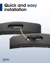 Adaptador VESA compatible con monitor Samsung (U32R590, U32R592, U32R594, LU32R590, UR59C y más) - 75x75mm