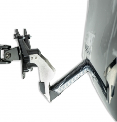 Adaptador VESA compatible con monitor Viewsonic (VX2458) + Medion (AKOYA P52709) - 75x75mm