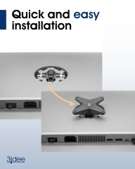 Adaptador VESA para HP All-in-One PC (Z32k G3) - 75x75mm