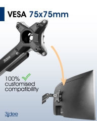 Adaptador VESA para monitor MSI Optix (MAG342CQR, MAG301CR2, AG321CQRDE, MAG342CQRVDE) - 75x75 mm